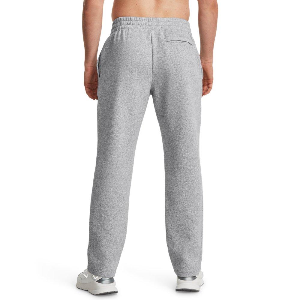 Under Armour Men's Essential Fleece Pants - GREY/WHITE Thumbnail View 2
