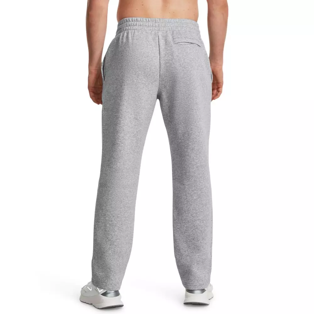 Under Armour Men's Essential Fleece Pants - GREY/WHITE
