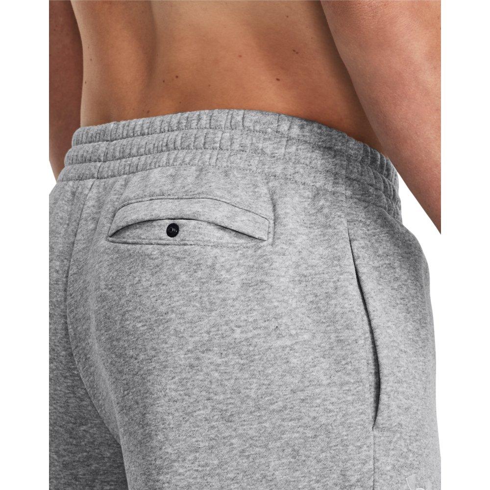 Under Armour Men's Essential Fleece Pants - GREY/WHITE Thumbnail View 3