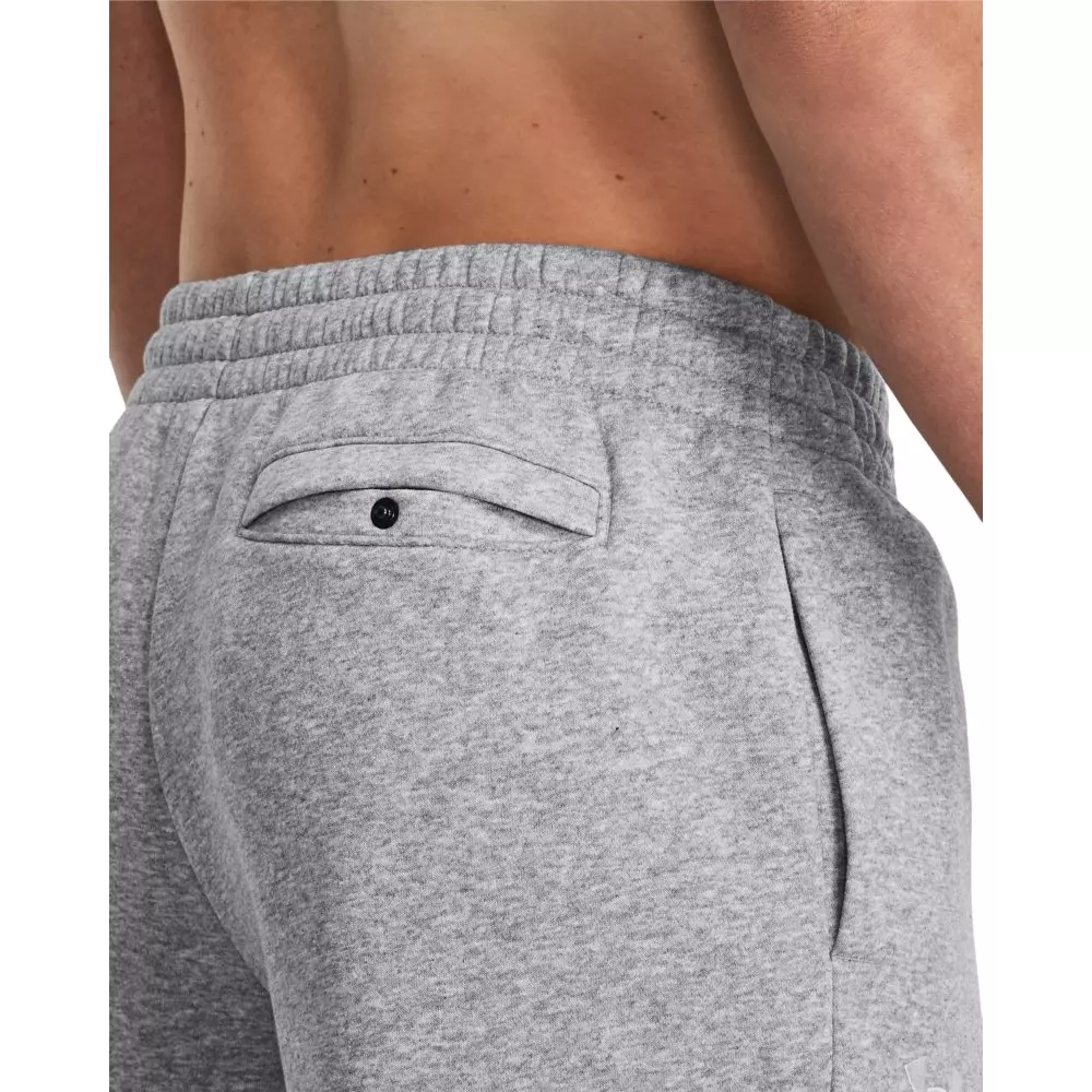Under Armour Men's Essential Fleece Pants - GREY/WHITE