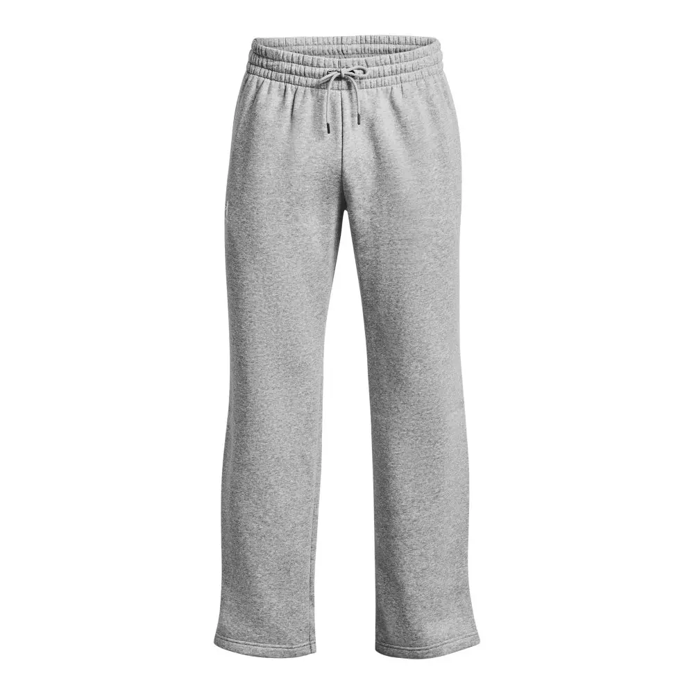 Under Armour Men's Essential Fleece Pants - GREY/WHITE