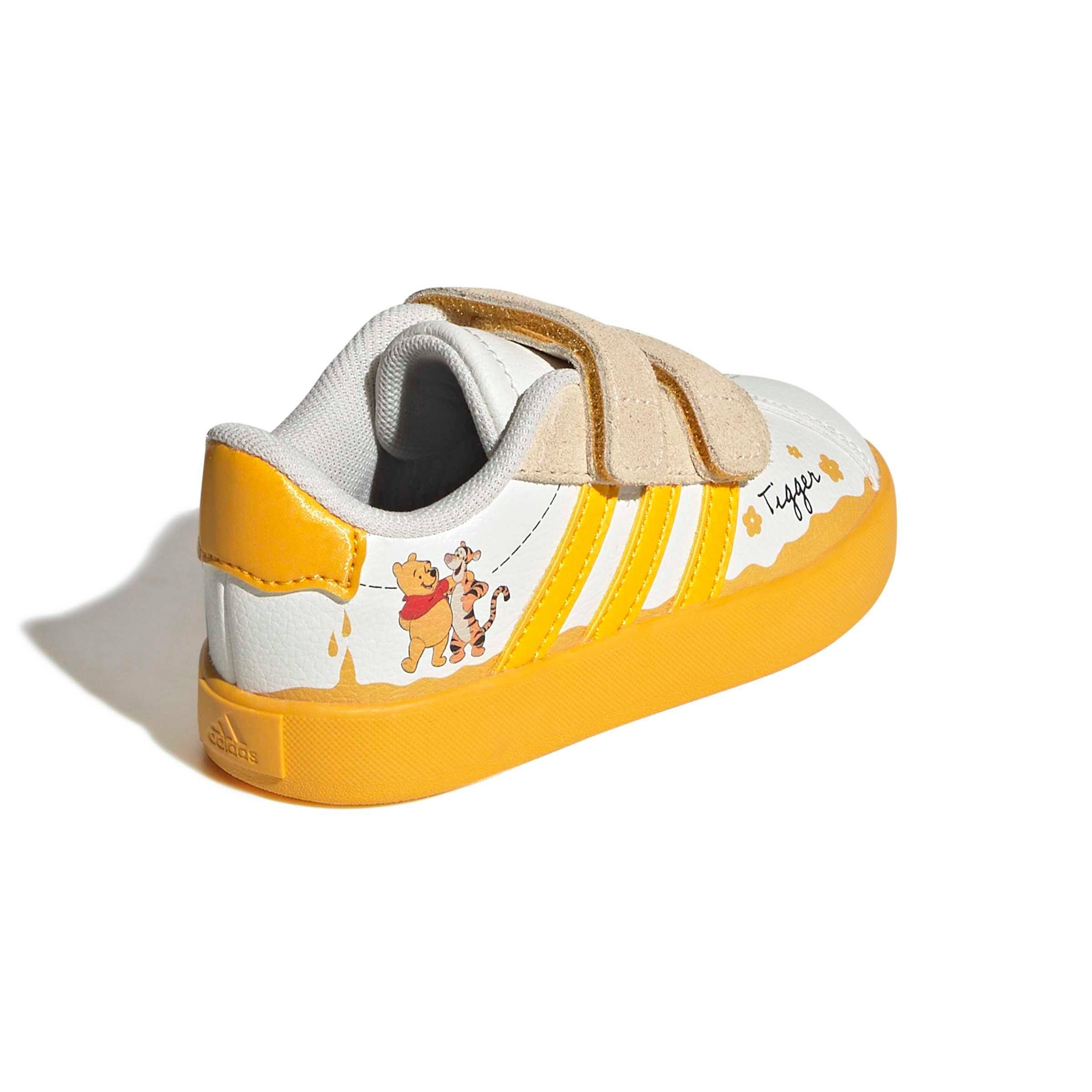 adidas Disney VL Court 3.0 "Off White/Crew Yellow/Core Black" Infant Boys' Shoe - OFF WHITE/YELLOW/BLACK