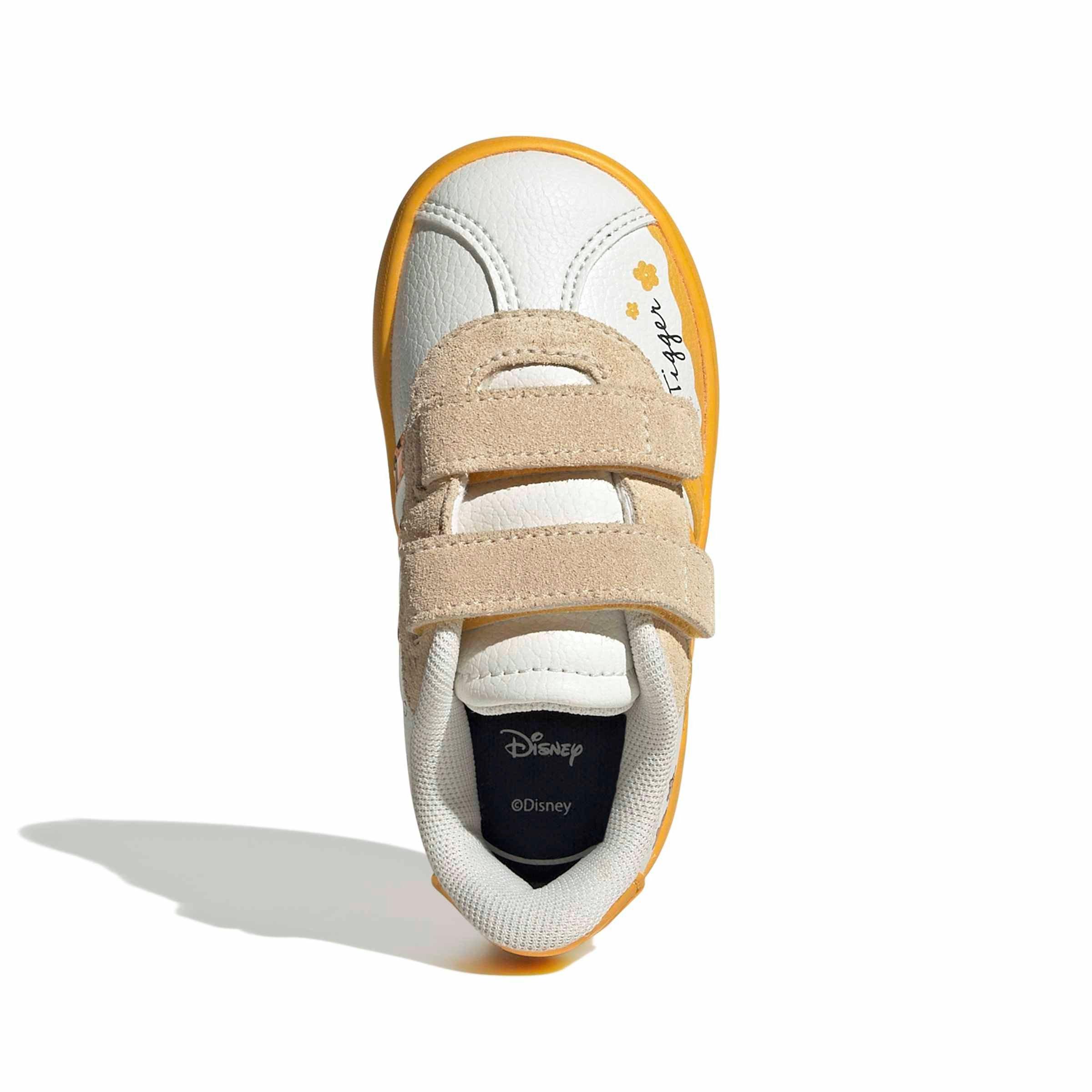 adidas Disney VL Court 3.0 "Off White/Crew Yellow/Core Black" Infant Boys' Shoe - OFF WHITE/YELLOW/BLACK