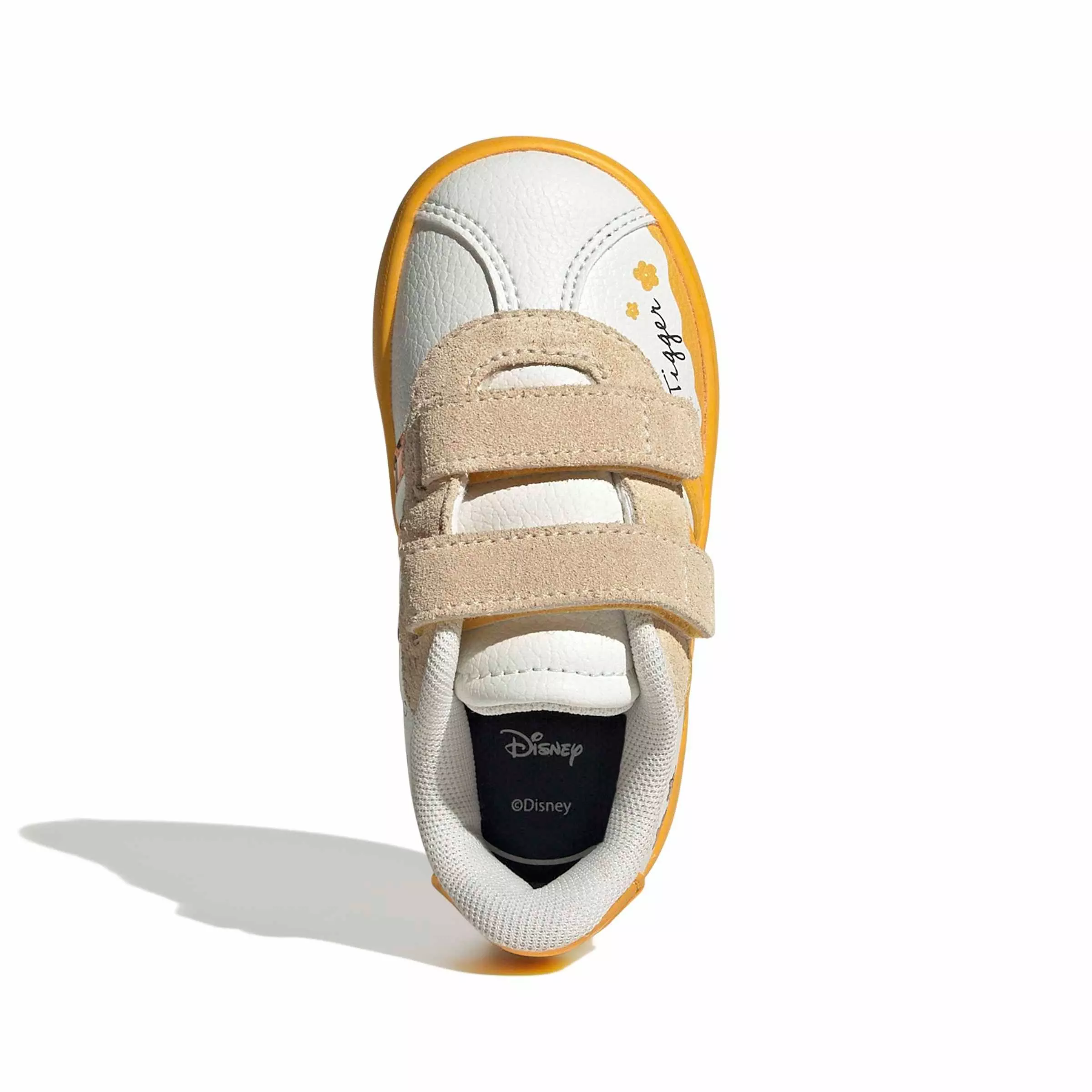 adidas Disney VL Court 3.0 "Off White/Crew Yellow/Core Black" Infant Boys' Shoe - OFF WHITE/YELLOW/BLACK