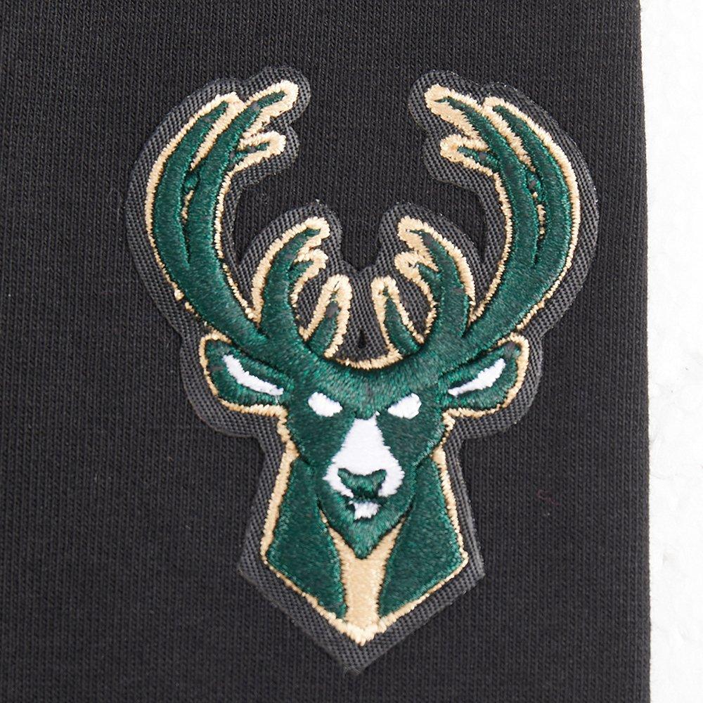 Pro Standard Little Girls' NBA Milwaukee Bucks Retro Classic Leggings - Black - BLACK Thumbnail View 3