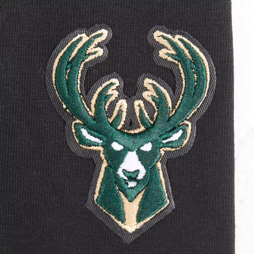 Pro Standard Little Girls' NBA Milwaukee Bucks Retro Classic Leggings -Black - BLACK