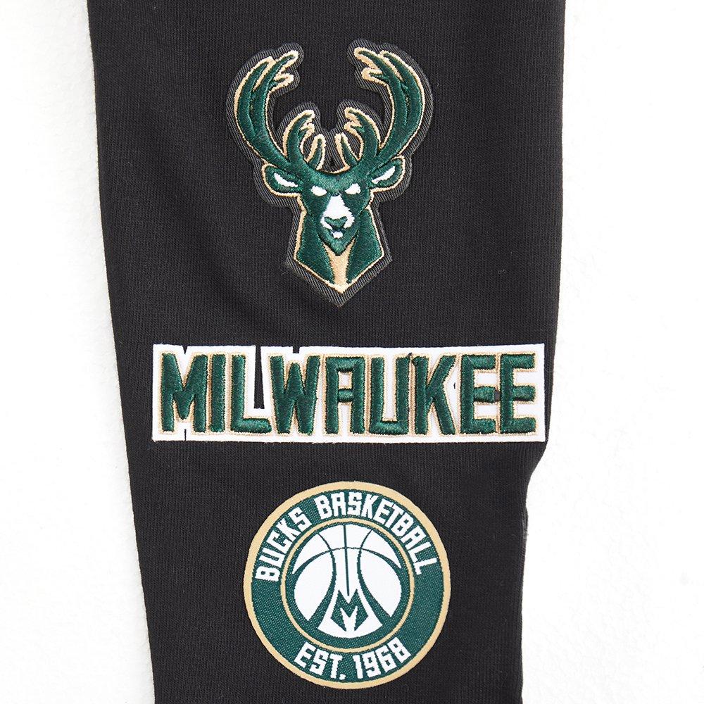 Pro Standard Little Girls' NBA Milwaukee Bucks Retro Classic Leggings -Black - BLACK Thumbnail View 4