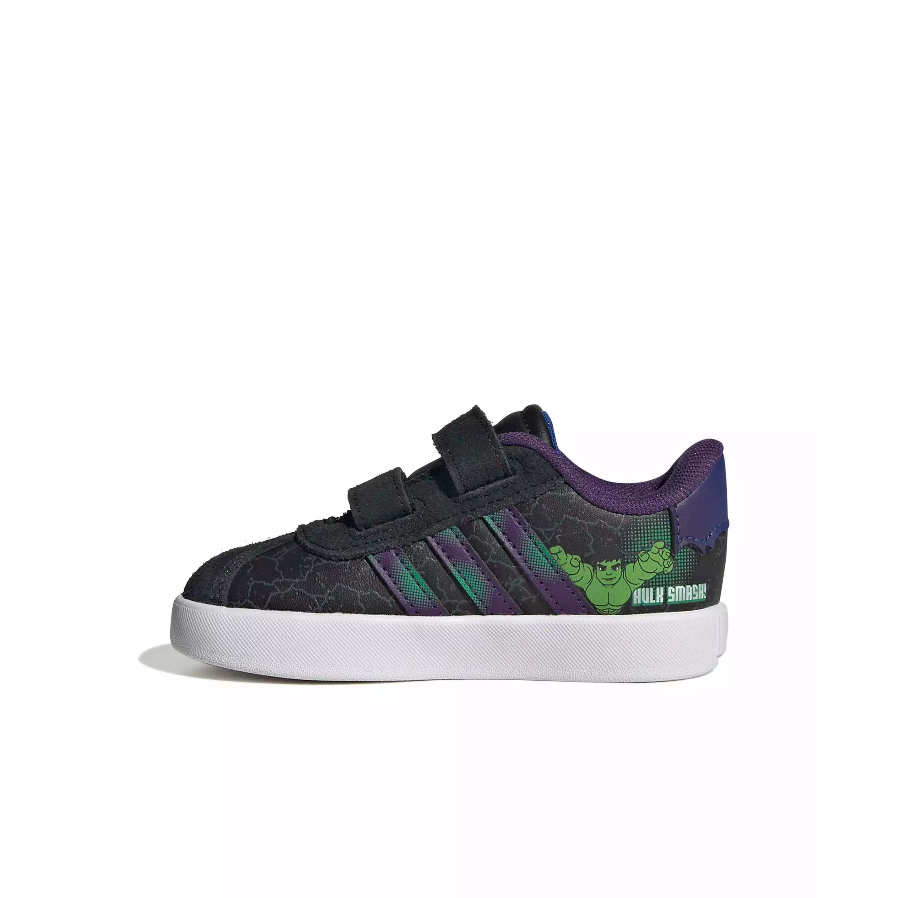 adidas Marvel Spider-Man VL Court 3.0 "Core Black/Team Royal Blue/Violet" Infant Boys' Shoe - BLACK/ROYAL/VIOLET