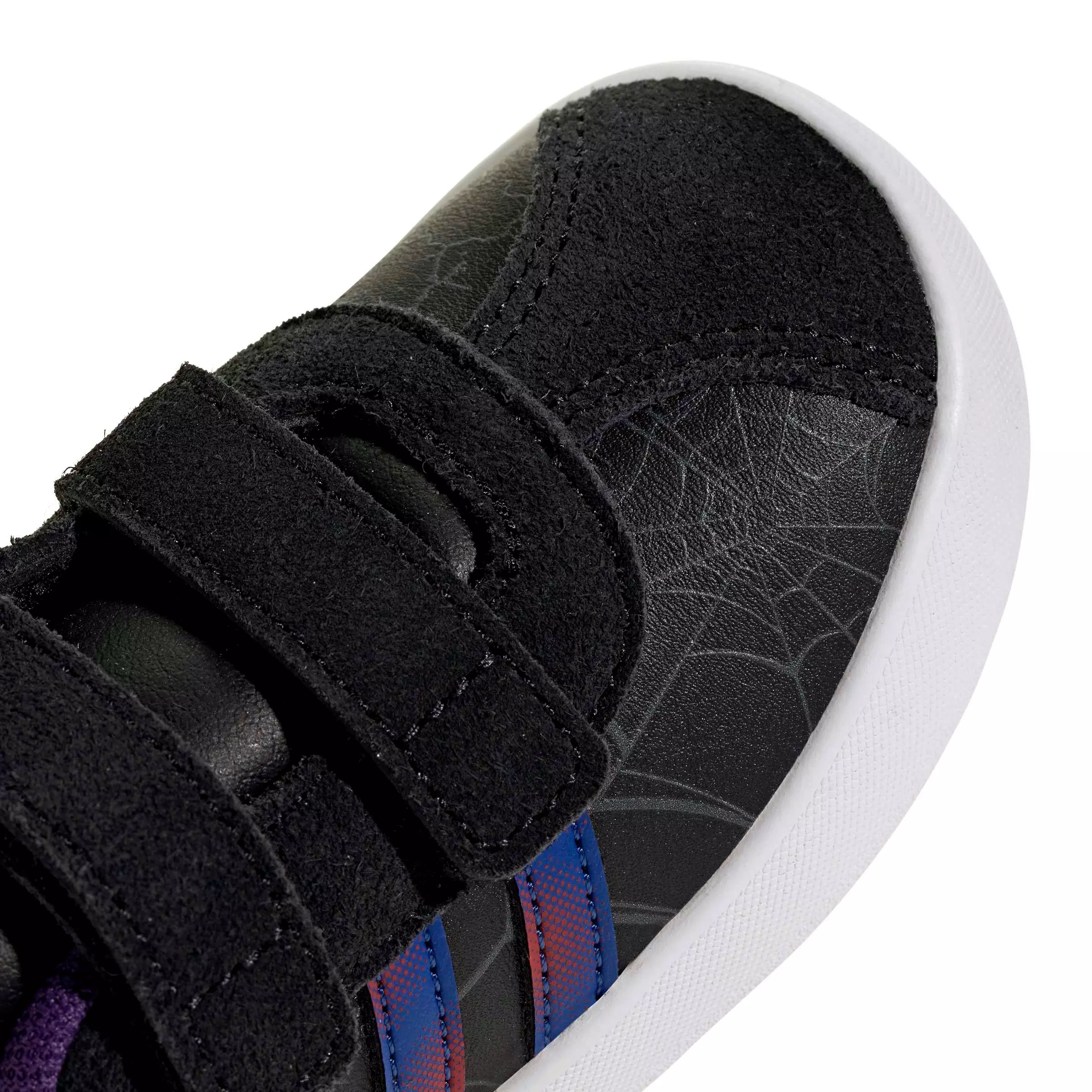 adidas Marvel Spider-Man VL Court 3.0 "Core Black/Team Royal Blue/Violet" Infant Boys' Shoe - BLACK/ROYAL/VIOLET