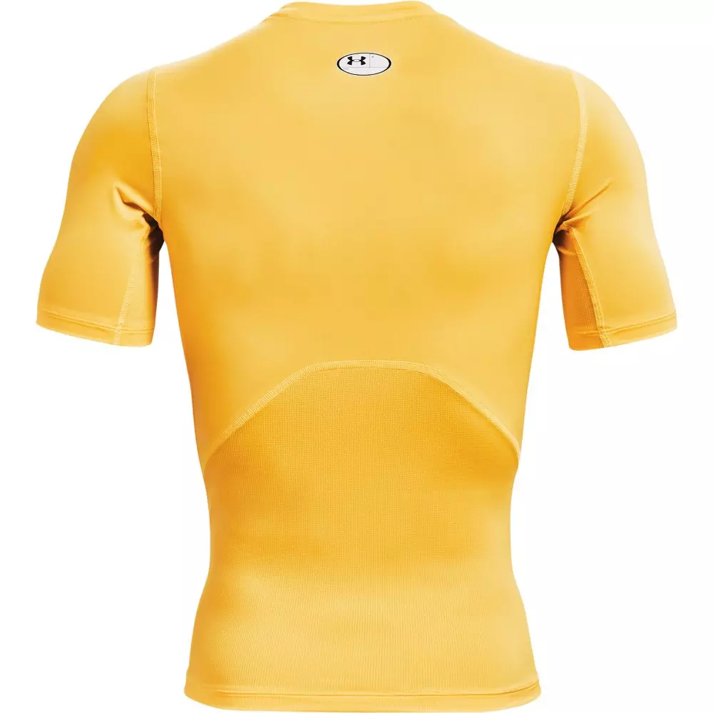 Under Armour Men's HeatGear Short Sleeve Compression Shirt - YELLOW