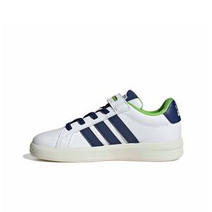 adidas Pixar Toy Story Grand Court "Ftwr White/Dark Blue/Off White" Preschool Boys' Shoe - WHITE/DK BLUE/OFF WHITE