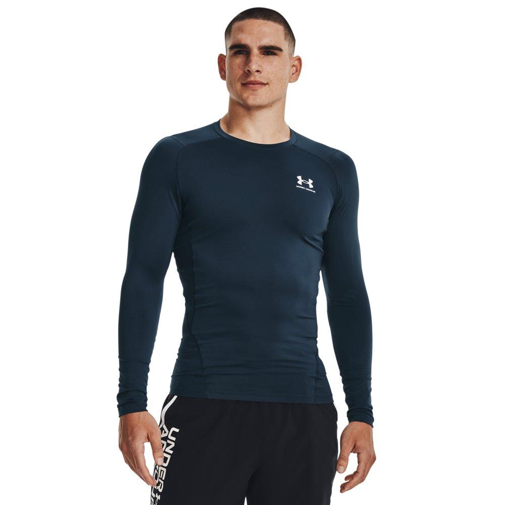 Under Armour Men's White HeatGear Long-Sleeve Compression Shirt - Hibbett