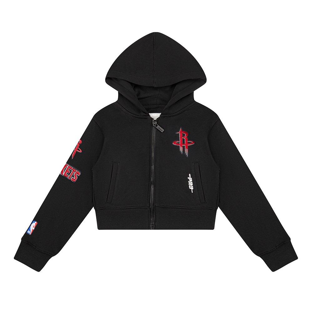 Pro Standard Little Girls'​ NBA Houston Rockets Classic Logo Jacket -Black - BLACK Thumbnail View 1