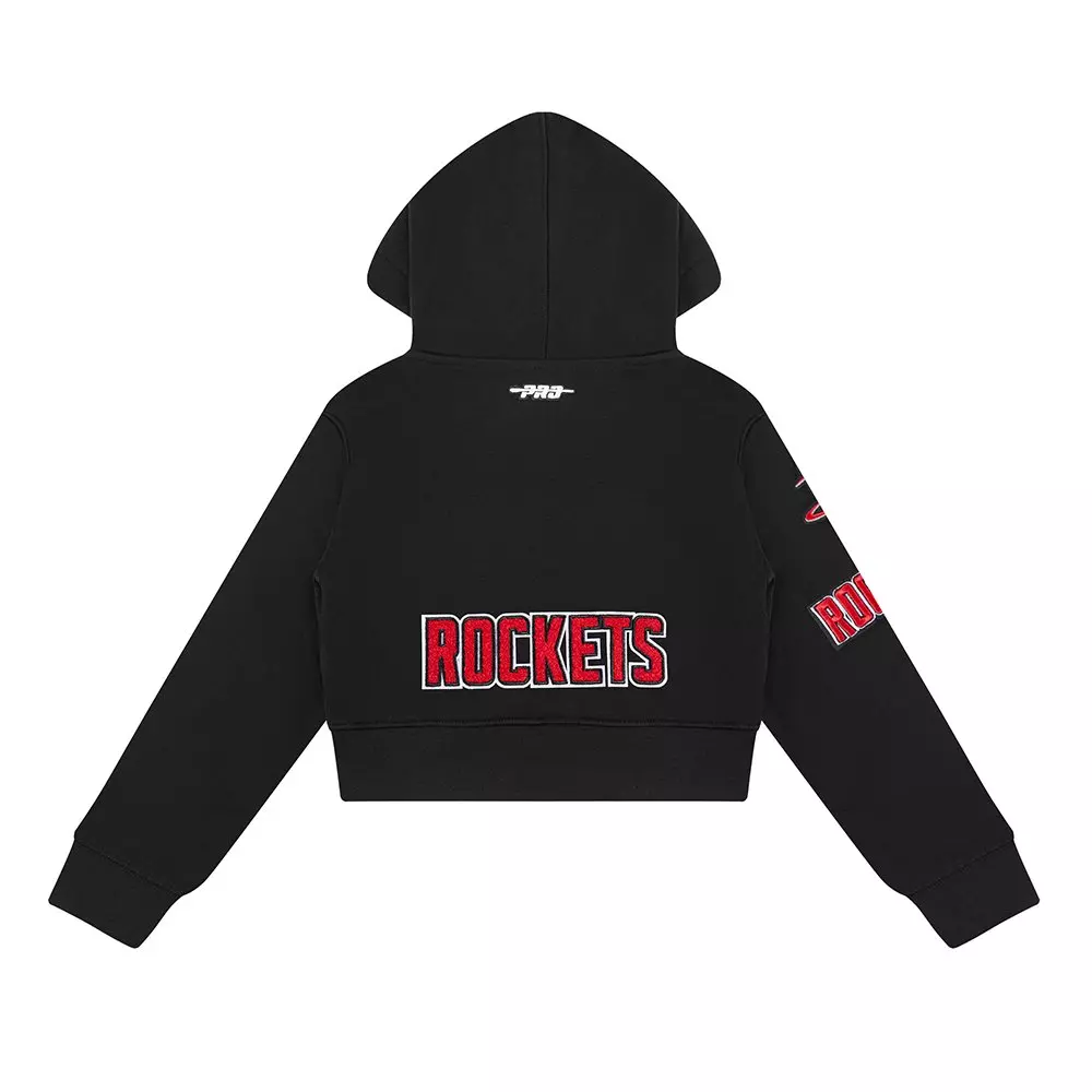 Pro Standard Little Girls'​ NBA Houston Rockets Classic Logo Jacket - Black - BLACK