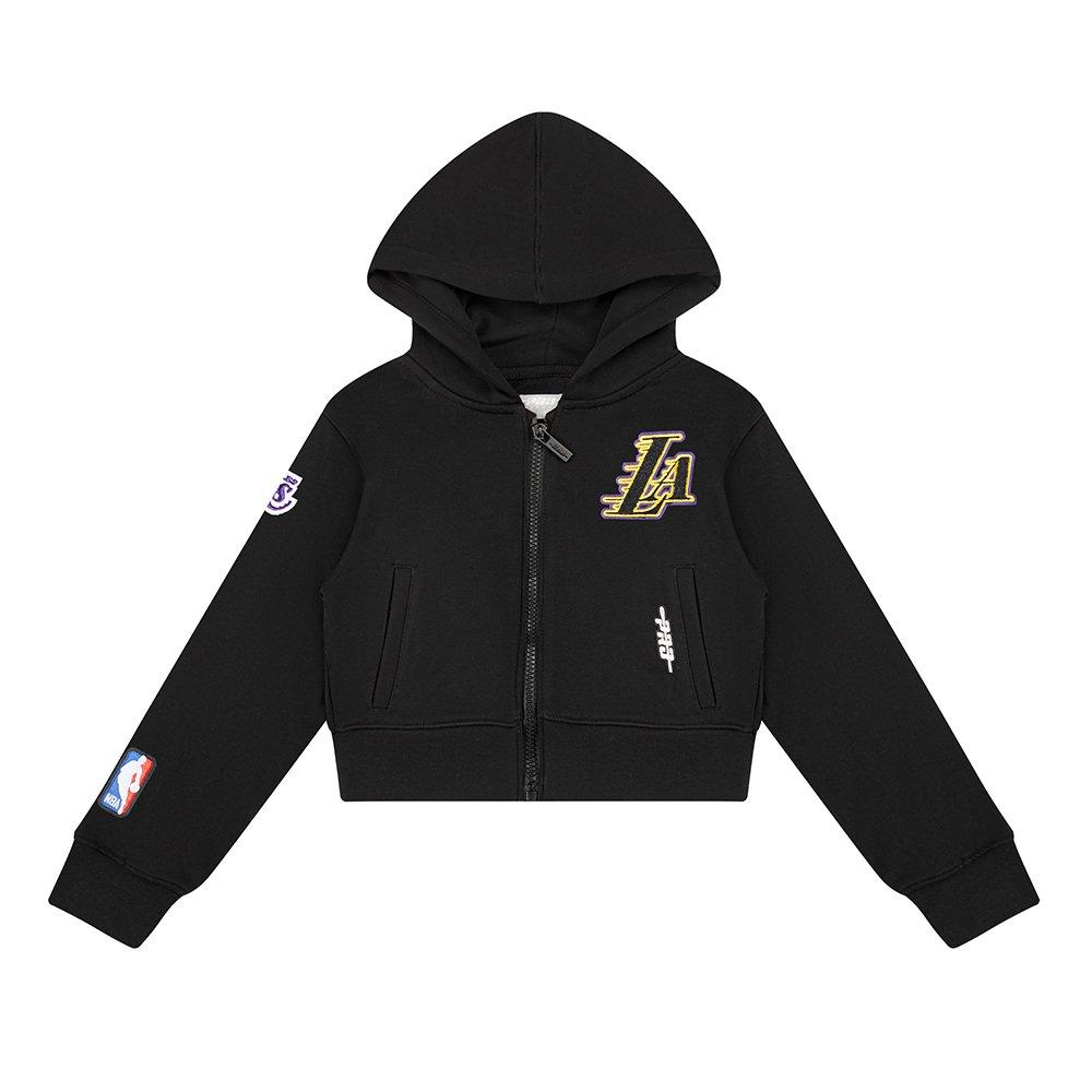 Pro Standard Little Girls'​ NBA Los Angeles Lakers​ Classic Logo Jacket -Black - BLACK Thumbnail View 1