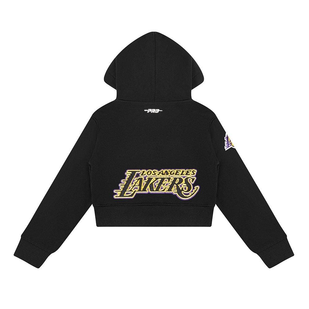 Pro Standard Little Girls'​ NBA Los Angeles Lakers​ Classic Logo Jacket - Black - BLACK Thumbnail View 2