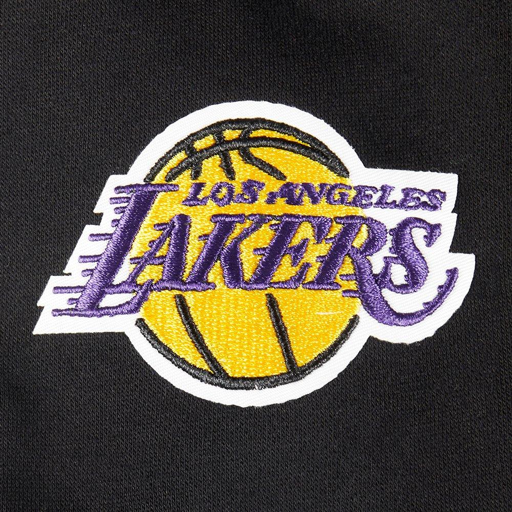Pro Standard Little Girls'​ NBA Los Angeles Lakers​ Classic Logo Jacket -Black - BLACK Thumbnail View 4