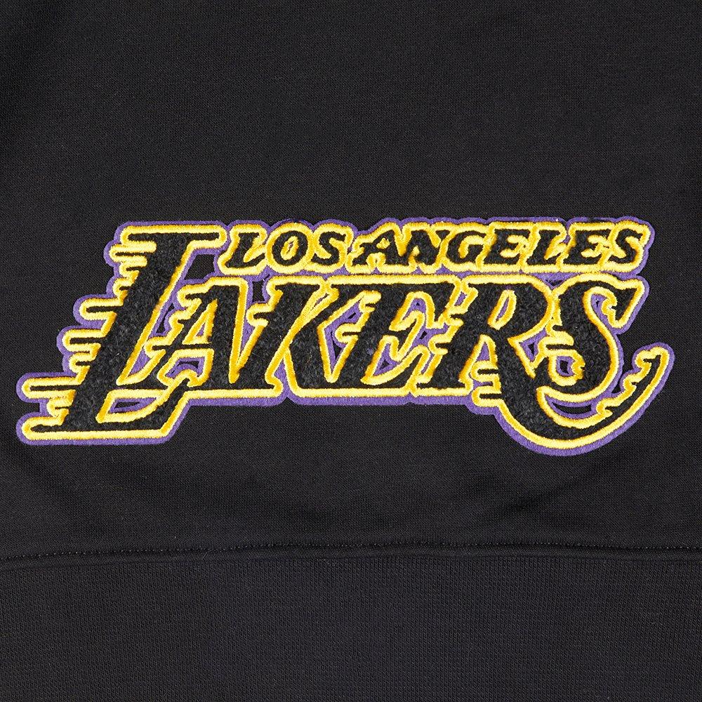 Pro Standard Little Girls'​ NBA Los Angeles Lakers​ Classic Logo Jacket - Black - BLACK Thumbnail View 5