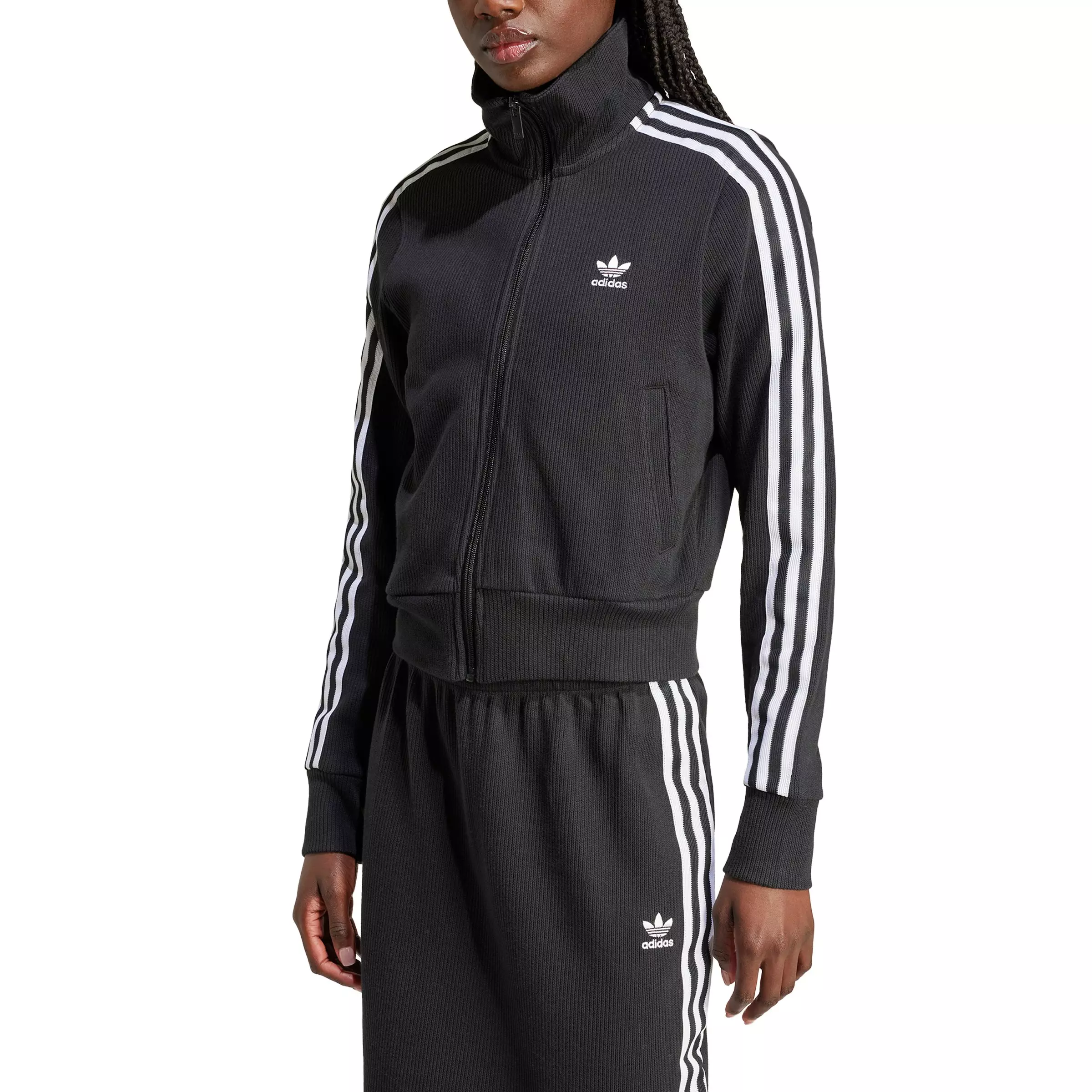 adidas Originals Women's Knit Top-Black - BLACK