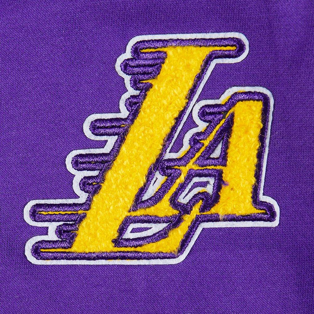 Pro Standard Little Girls'​ NBA Los Angeles Lakers​ Classic Logo Jacket -Purple - PURPLE Thumbnail View 3