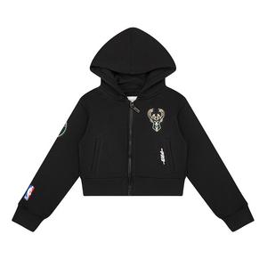 Pro Standard Little Girls'​ NBA Milwaukee Bucks Classic Logo Jacket -Black​