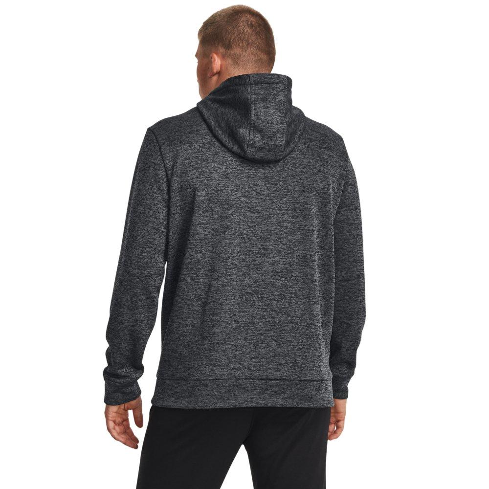 Under Armour Men's Fleece Twist Hoodie - BLACK Thumbnail View 2