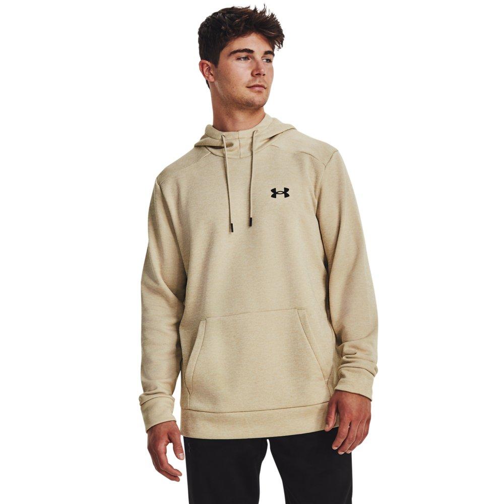 Under Armour Men's Fleece Twist Hoodie - KHAKI Thumbnail View 1