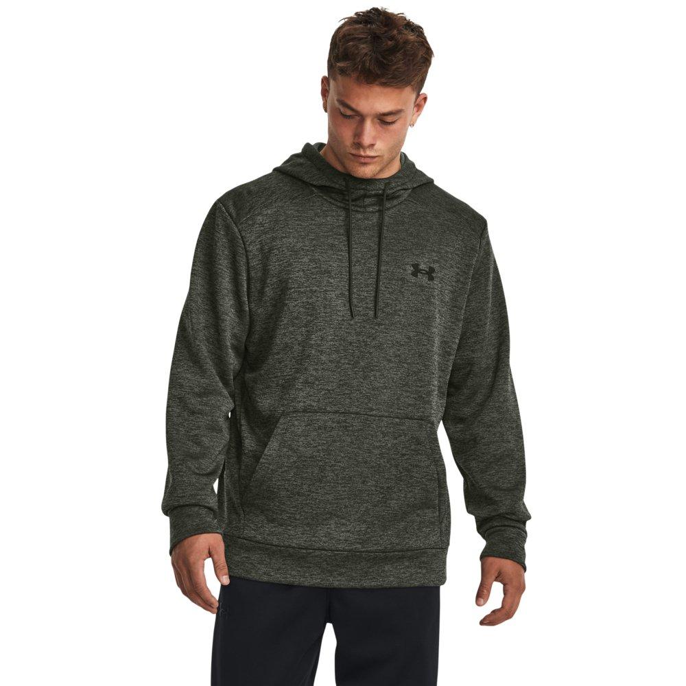 Under Armour Men's Fleece Twist Hoodie - GREEN/BLACK Thumbnail View 1