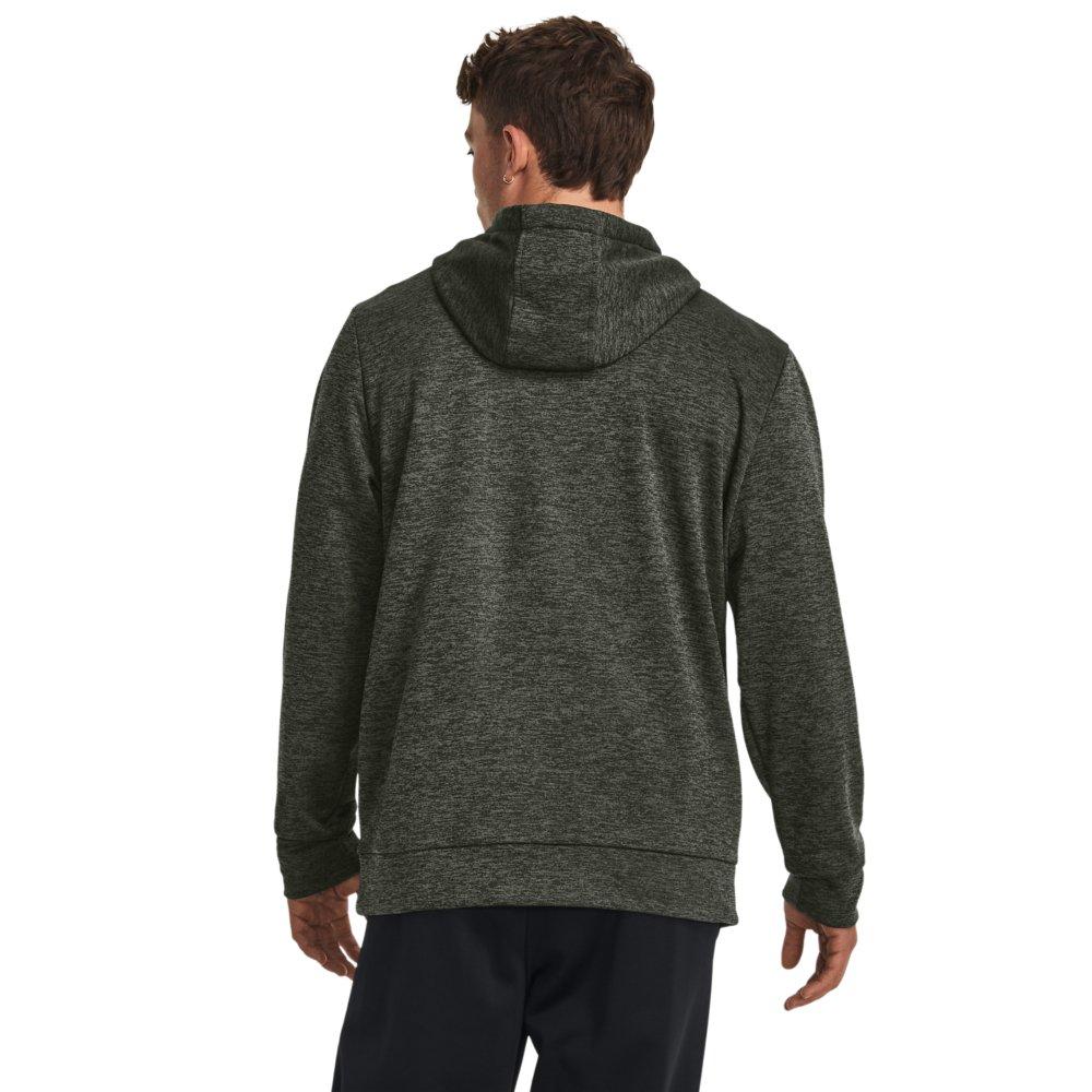 Under Armour Men's Fleece Twist Hoodie - GREEN/BLACK Thumbnail View 2