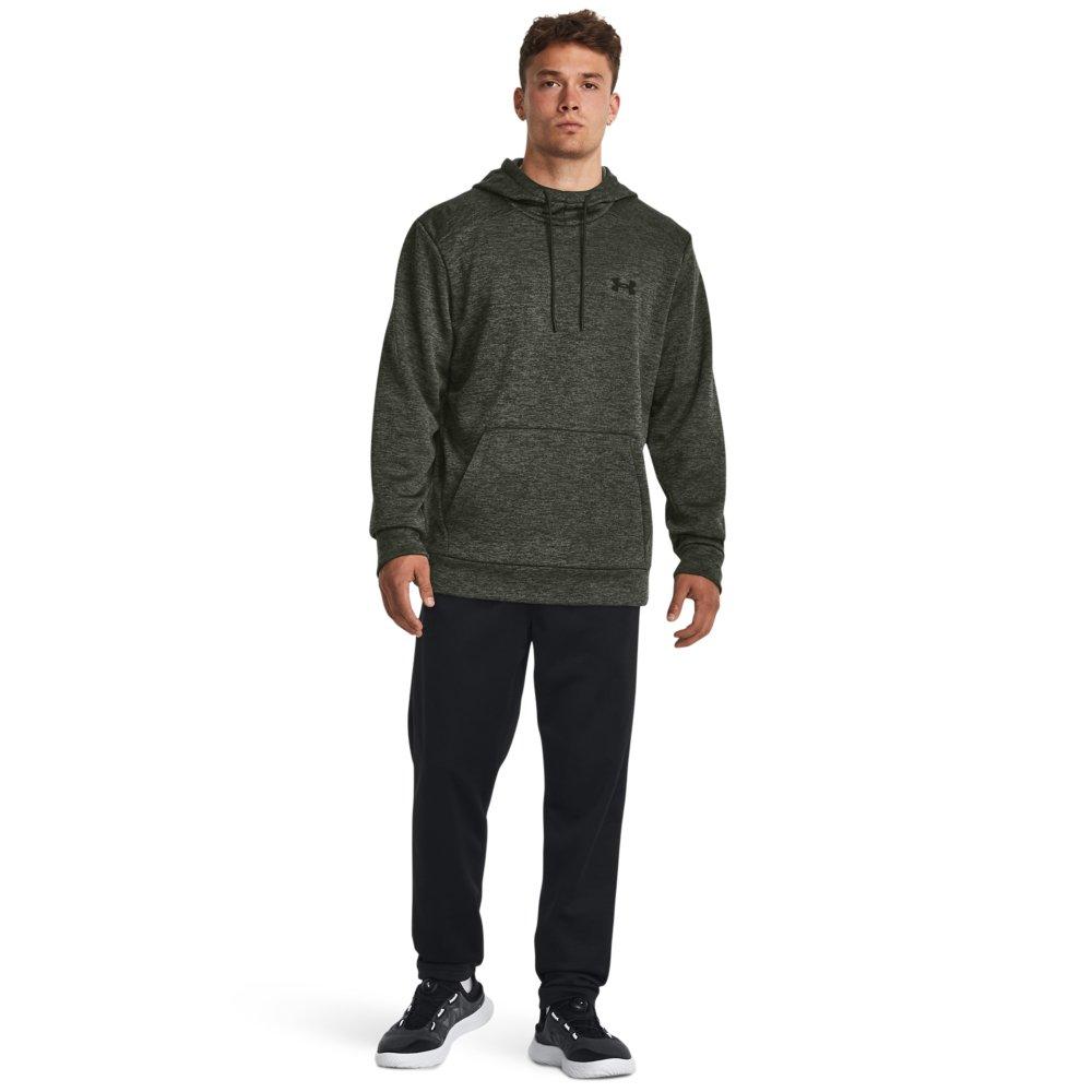 Under Armour Men's Fleece Twist Hoodie - GREEN/BLACK Thumbnail View 3