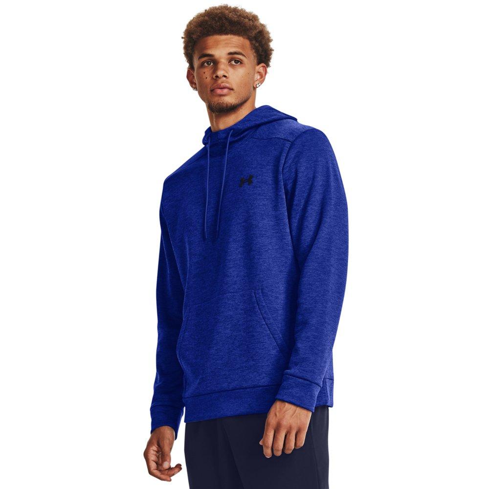 Under Armour Men's Fleece Twist Hoodie - ROYAL/BLACK Thumbnail View 1