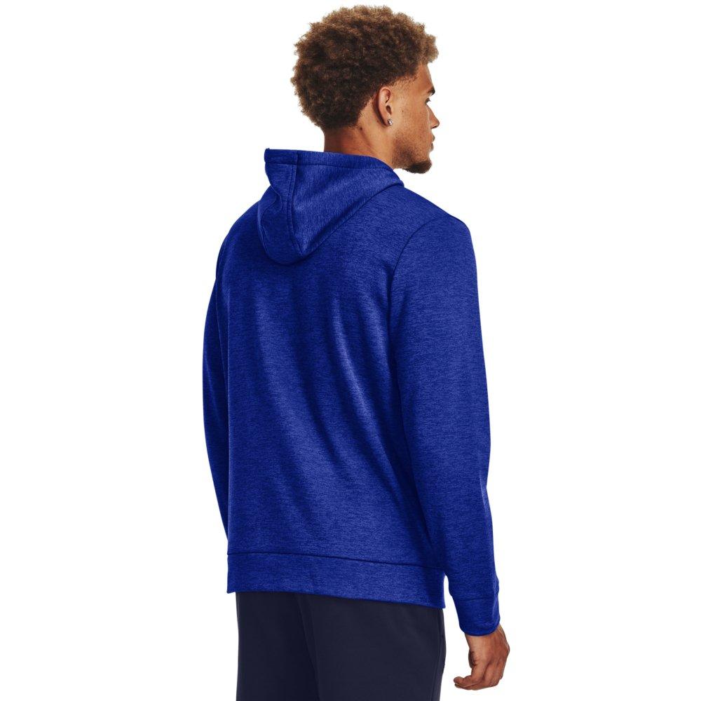 Under Armour Men's Fleece Twist Hoodie - ROYAL/BLACK Thumbnail View 2