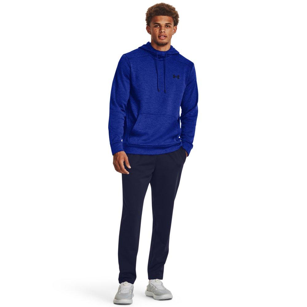Under Armour Men's Fleece Twist Hoodie - ROYAL/BLACK Thumbnail View 3