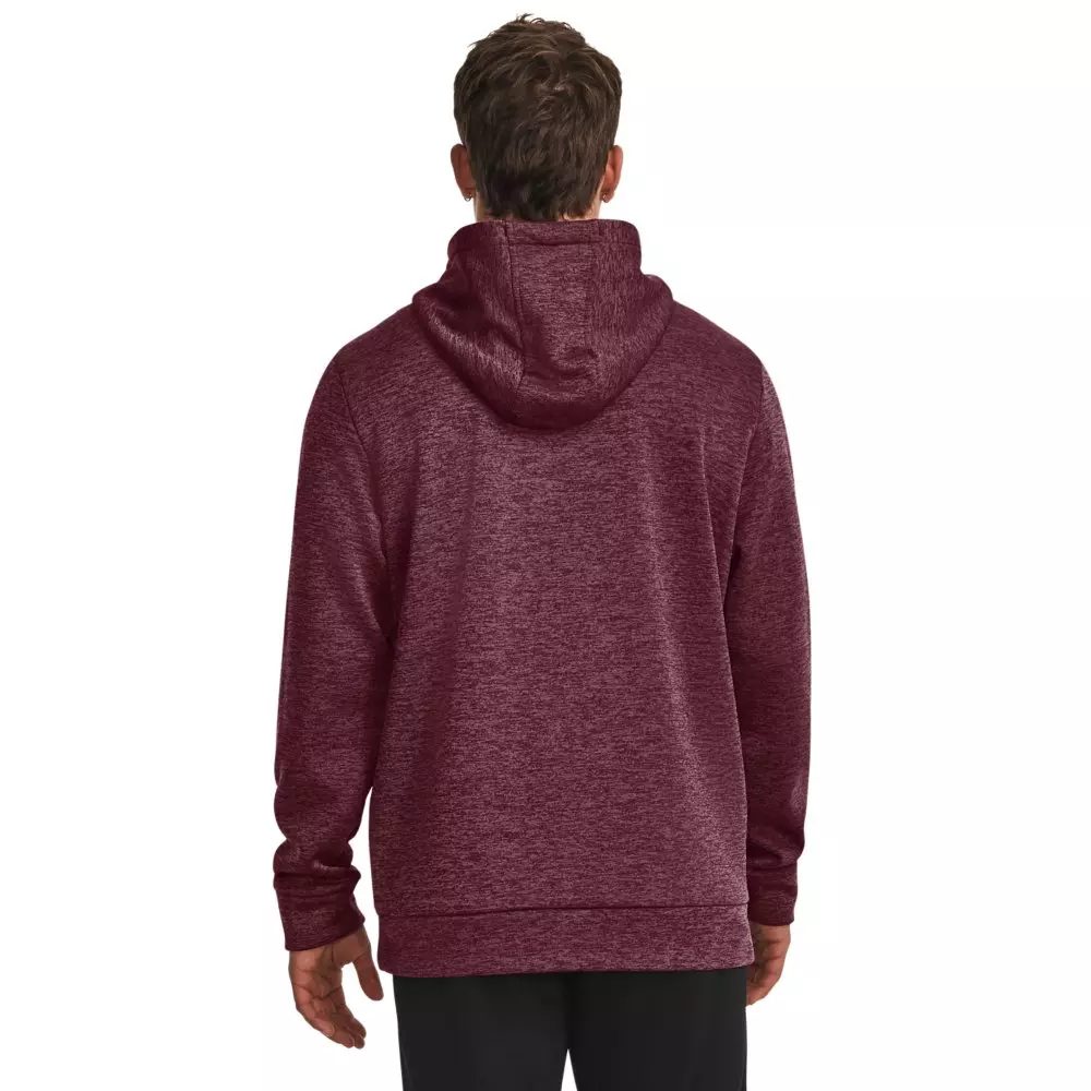 Under Armour Men's Fleece Twist Hoodie - MAROON/BLACK