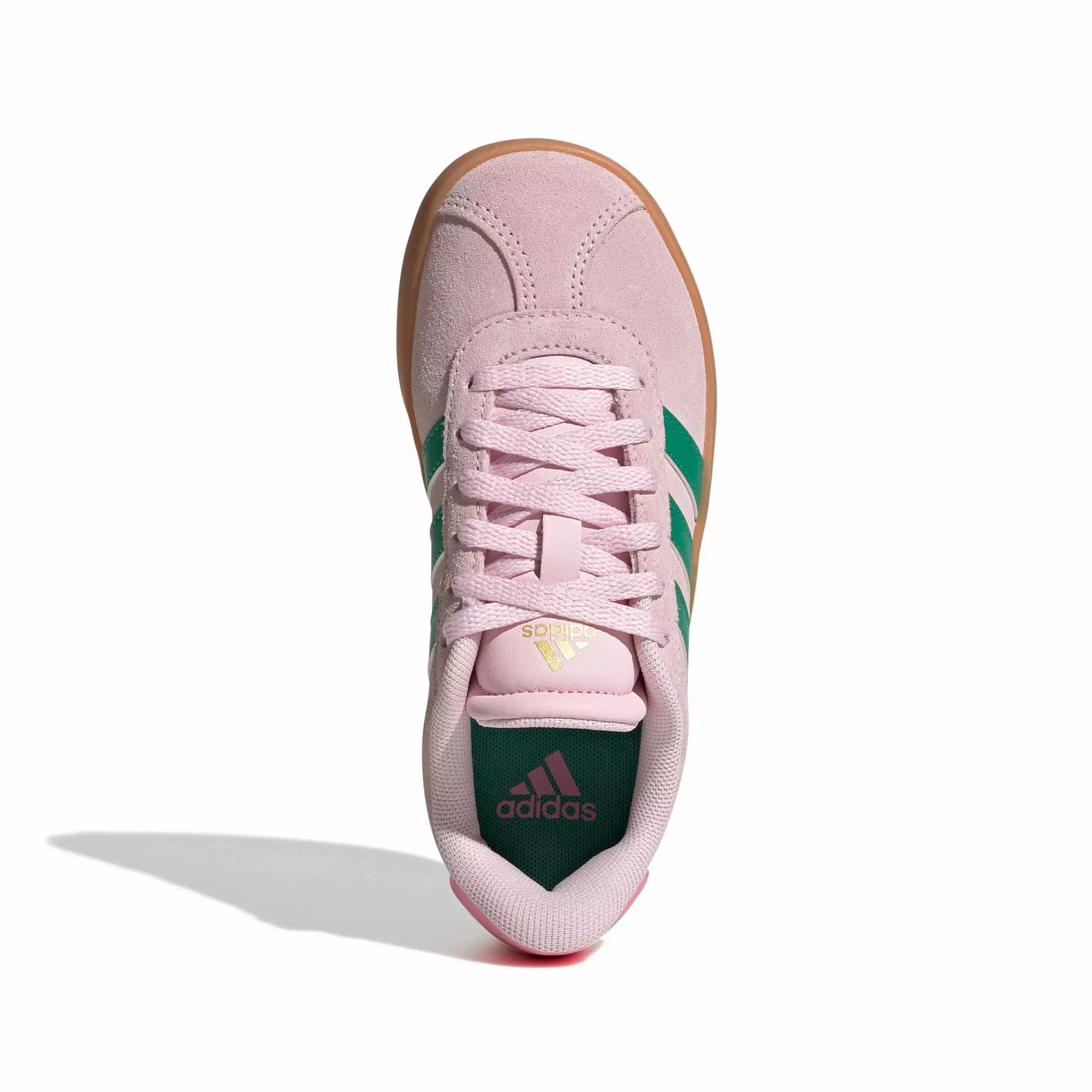 adidas VL Court 3.0 "Clear Pink/Court Green/Gum 2" Preschool Girls' Shoe - PINK/GREEN/GUM