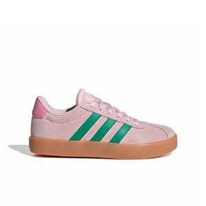adidas VL Court 3.0 "Clear Pink/Court Green/Gum 2" Preschool Girls' Shoe - PINK/GREEN/GUM
