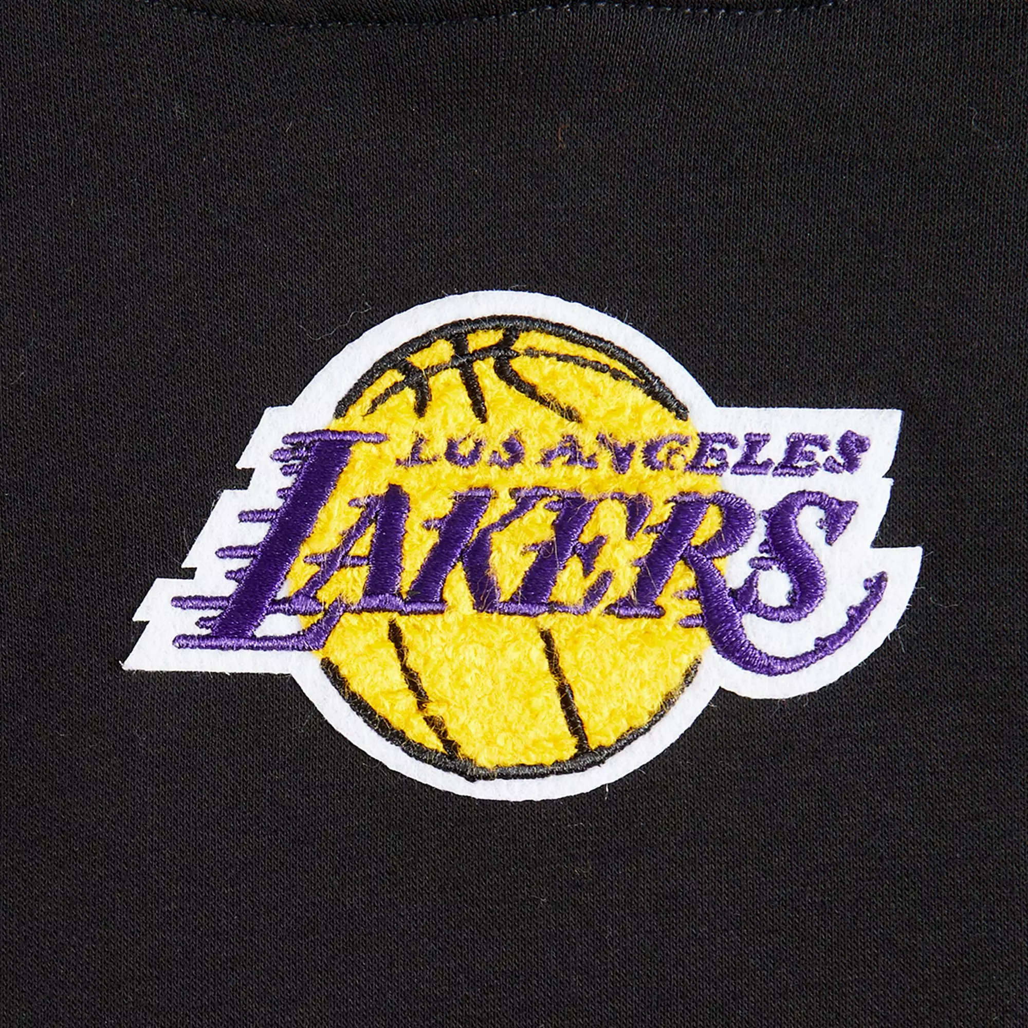 Pro Standard Little Girls' NBA Los Angeles Lakers Retro Rib Fleece PullOver Hoodie - Black/Purple - BLACK/PURPLE