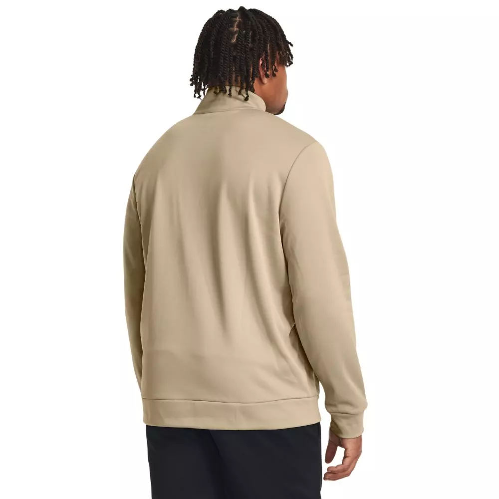 Under Armour Men's Armour Fleece 1/4 Zip Jacket - KHAKI