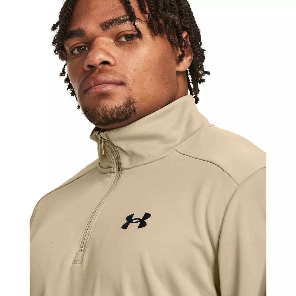 Under Armour Men's Armour Fleece 1/4 Zip Jacket - KHAKI