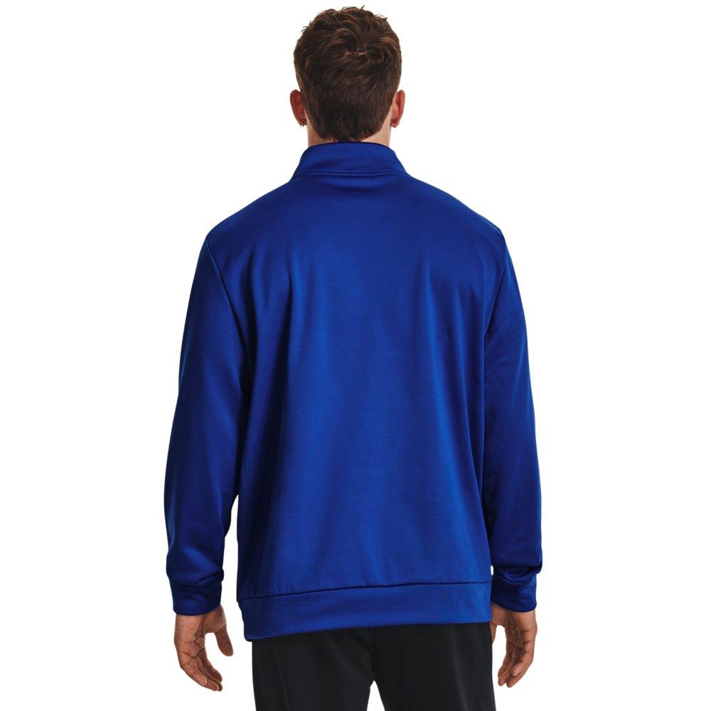 Under Armour Men's Armour Fleece 1/4 Zip Jacket - ROYAL/BLACK Thumbnail View 2