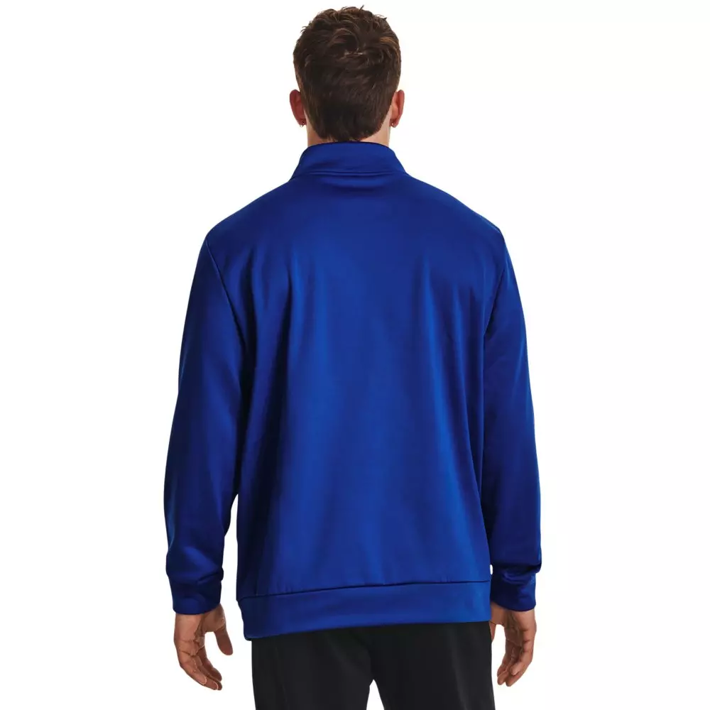 Under Armour Men's Armour Fleece 1/4 Zip Jacket - ROYAL/BLACK