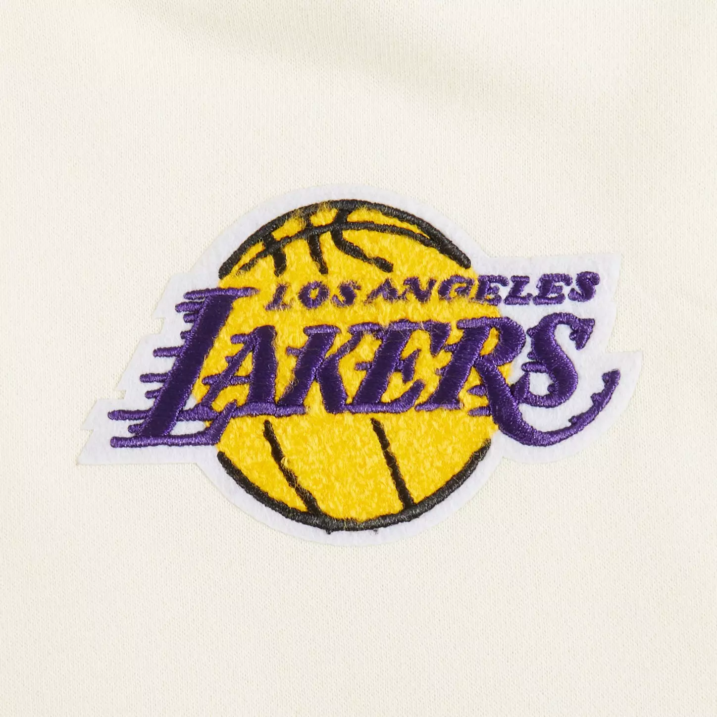 Pro Standard Little Girls' NBA LA Lakers Retro Classics Rib Fleece PO Hoodie - White/Purple - WHITE/PURPLE