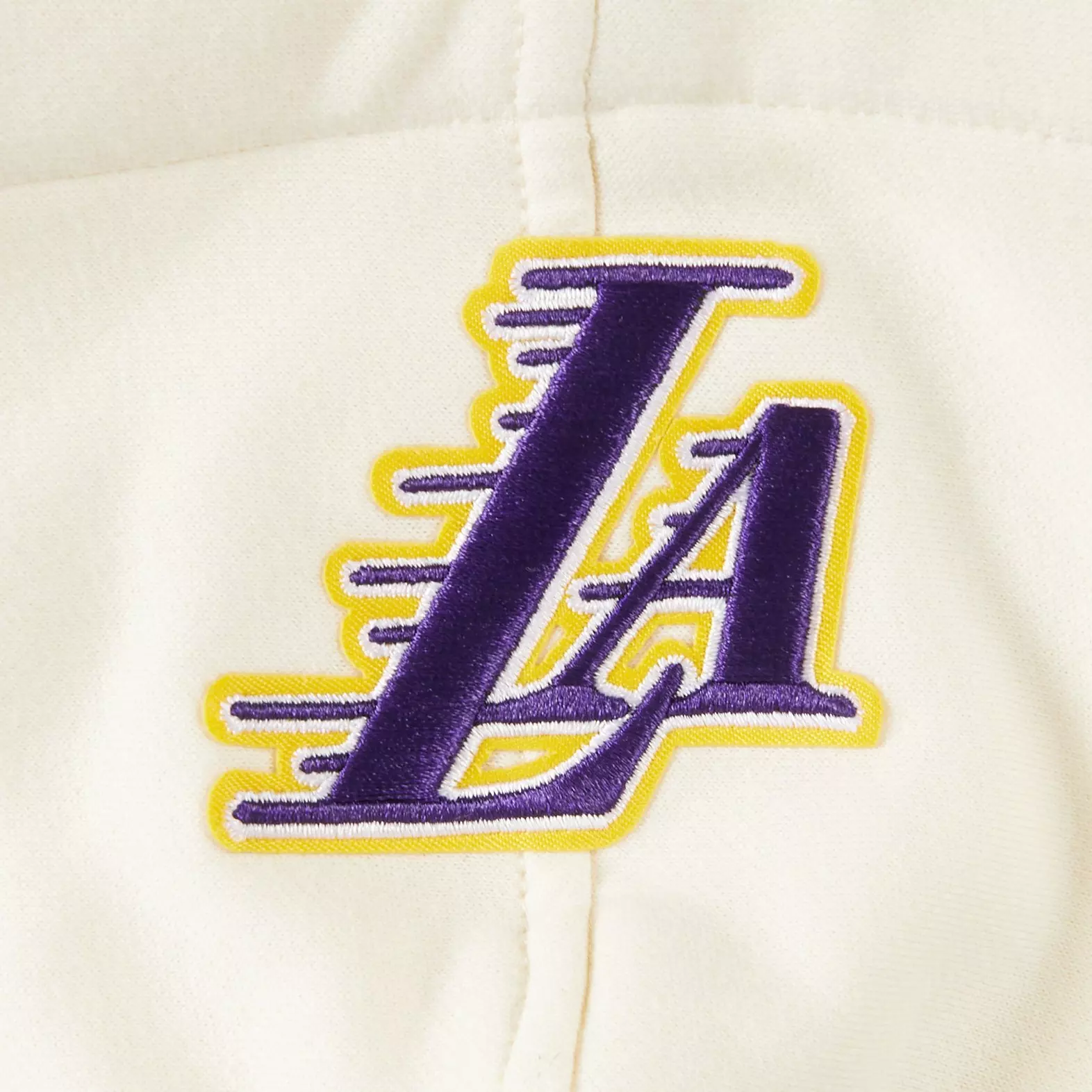 Pro Standard Little Girls' NBA LA Lakers Retro Classics Rib Fleece PO Hoodie - White/Purple - WHITE/PURPLE