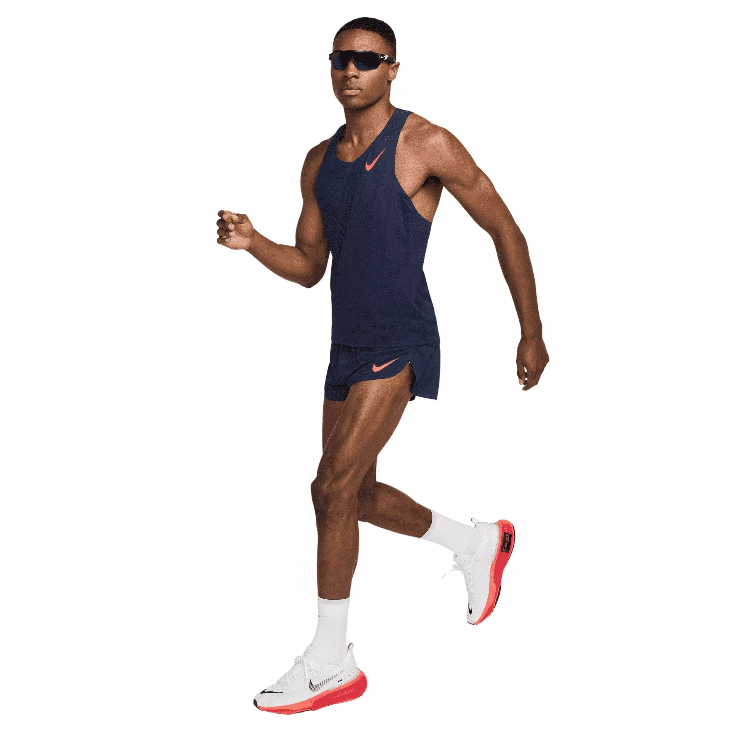 Nike Men's AeroSwift Dri-FIT ADV 2" Brief-Lined Running Shorts -Blue - BLUE