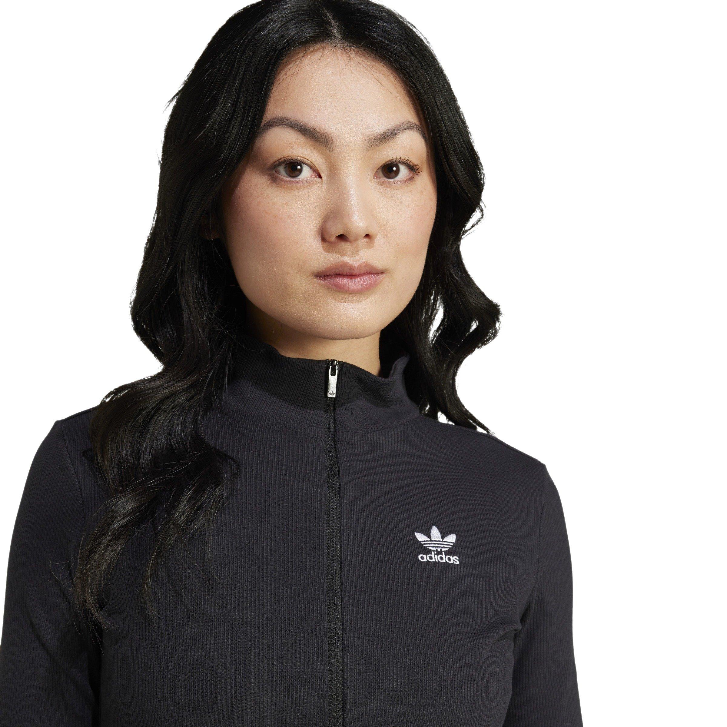 adidas Originals Women's Essentials Ribbed Full-Zip Track