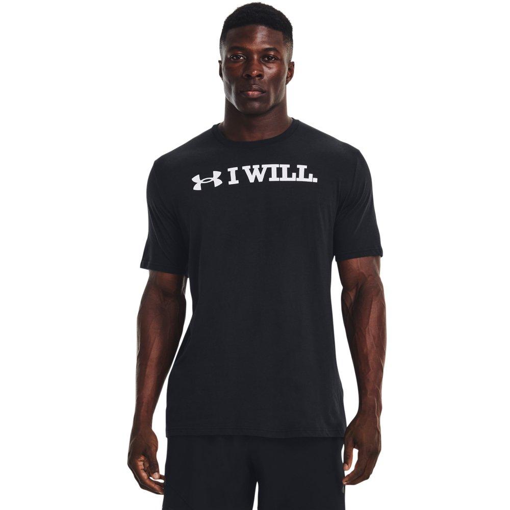 Under Armour Men's I Will Short Sleeve Shirt - BLACK/WHITE Thumbnail View 1
