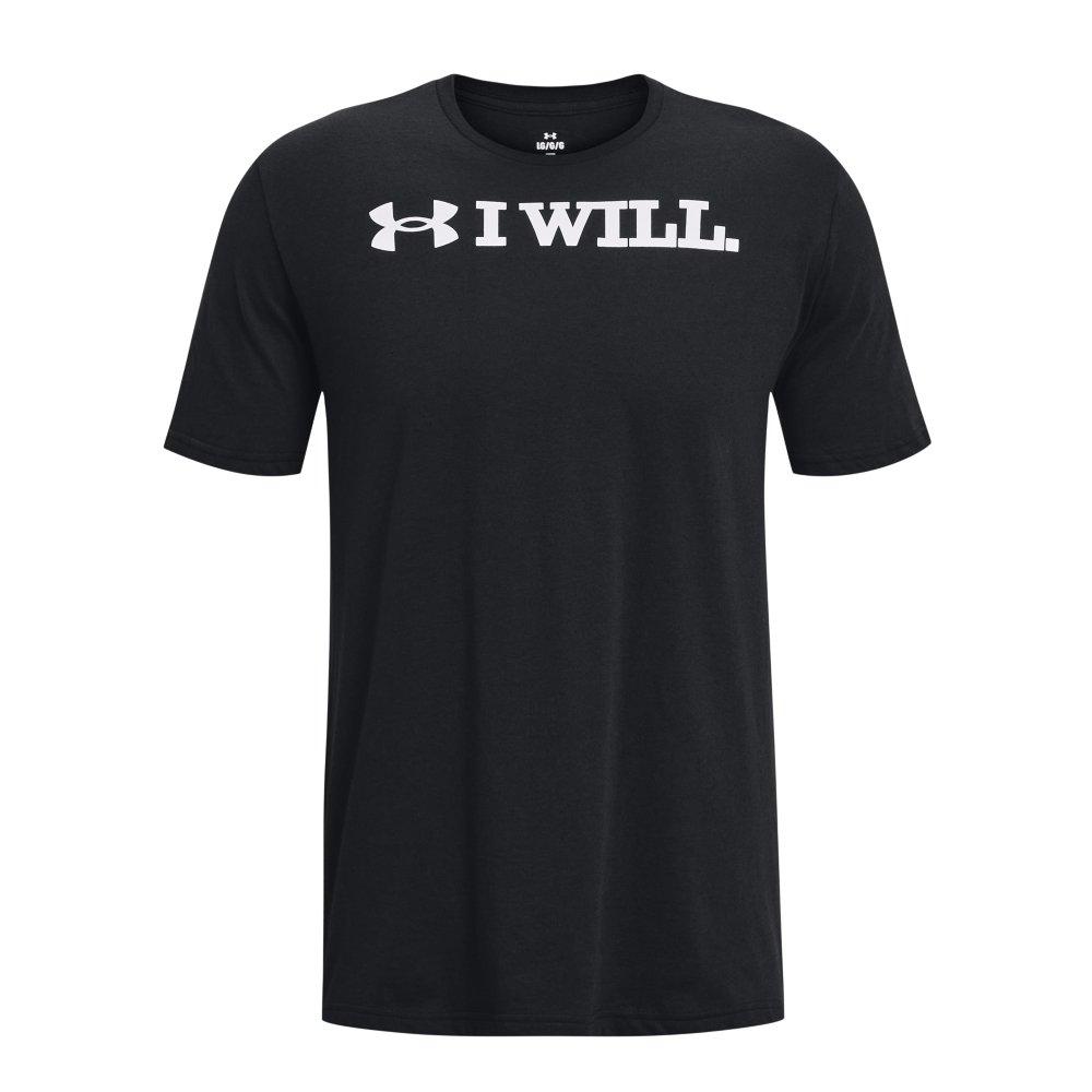 Under Armour Men's I Will Short Sleeve Shirt - BLACK/WHITE Thumbnail View 5
