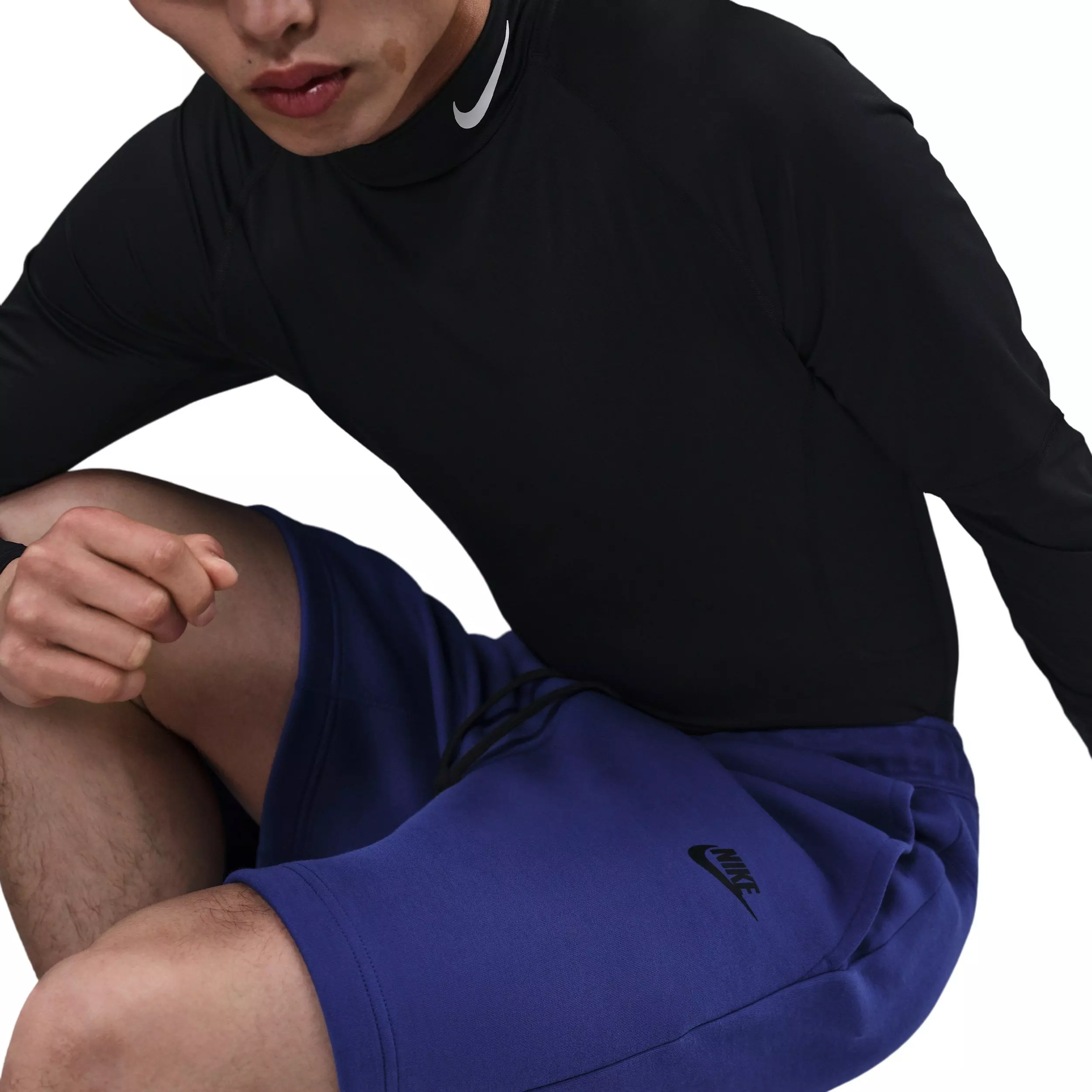 Nike Men's Sportswear Tech Fleece Shorts - Dark Blue - DK BLUE