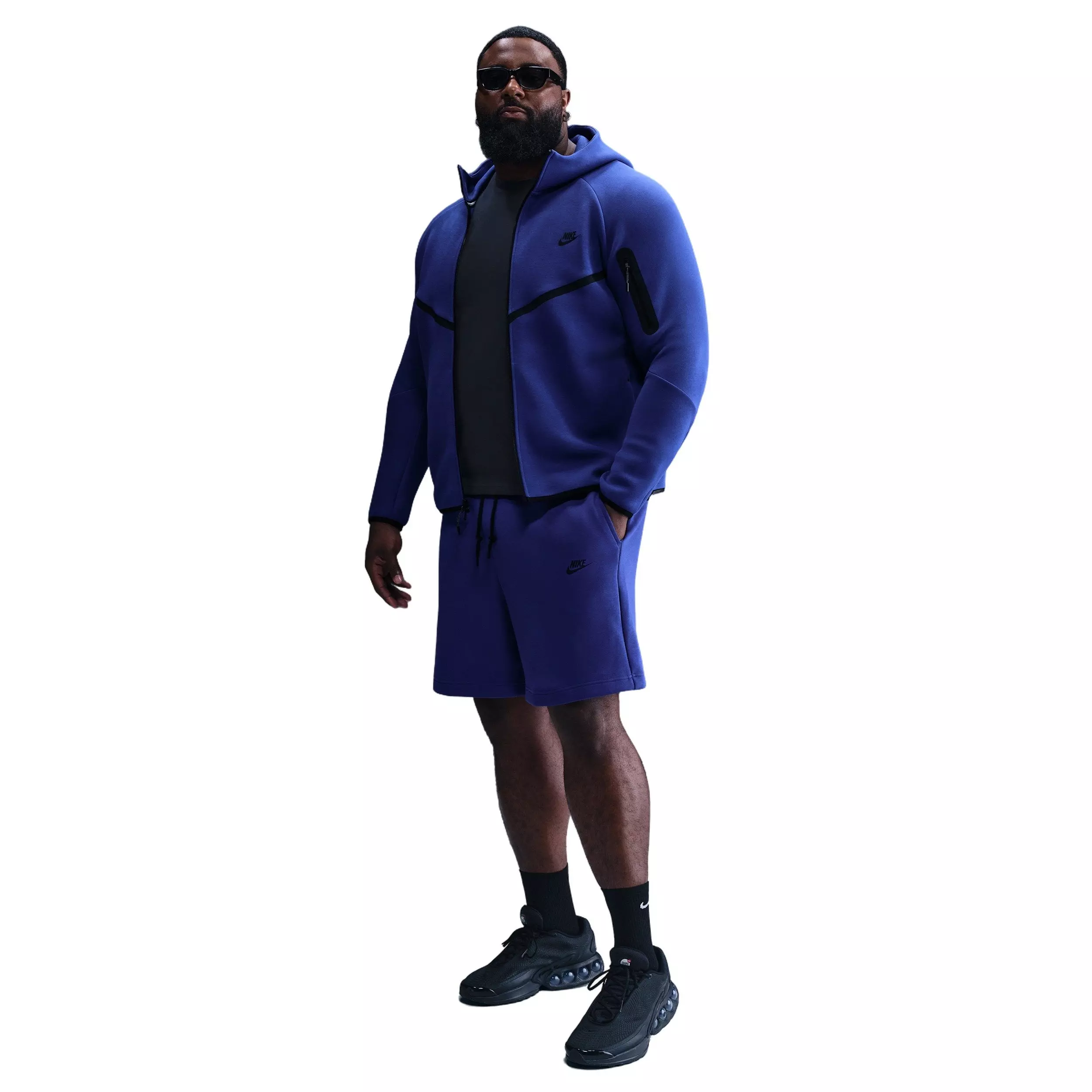 Nike Men's Sportswear Tech Fleece Shorts - Dark Blue - DK BLUE