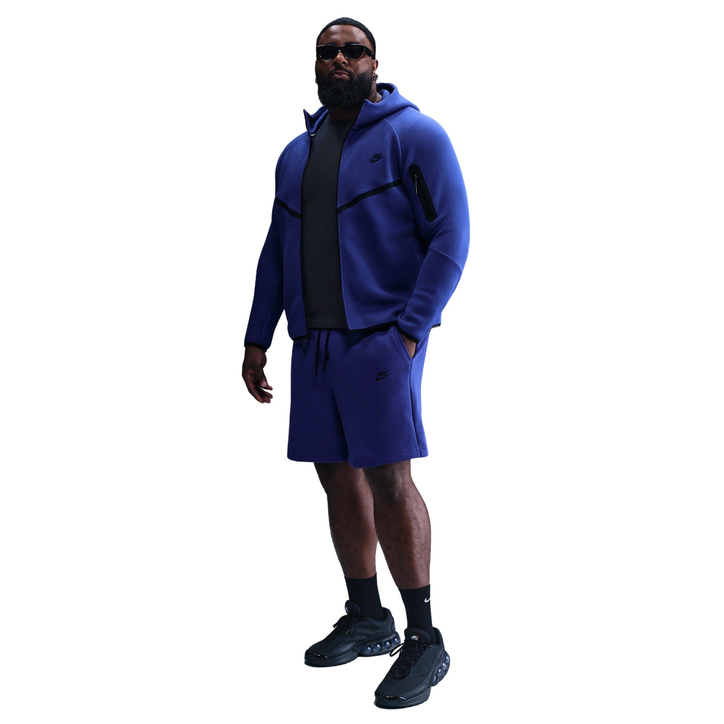 Nike Men's Sportswear Tech Fleece Shorts -Dk Blue - DK BLUE Thumbnail View 6